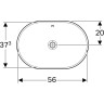 Раковина встраиваемая GEBERIT VARIFORM 40x60 см 500.729.01.2 с отверстием перелива